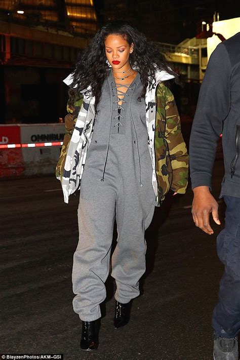 Rihanna in a jumpsuit